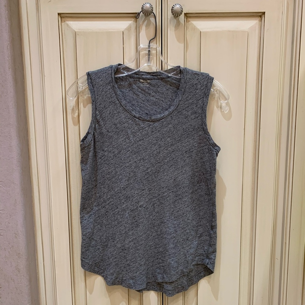 Madewell Heather Gray Muscle Tank Top XS